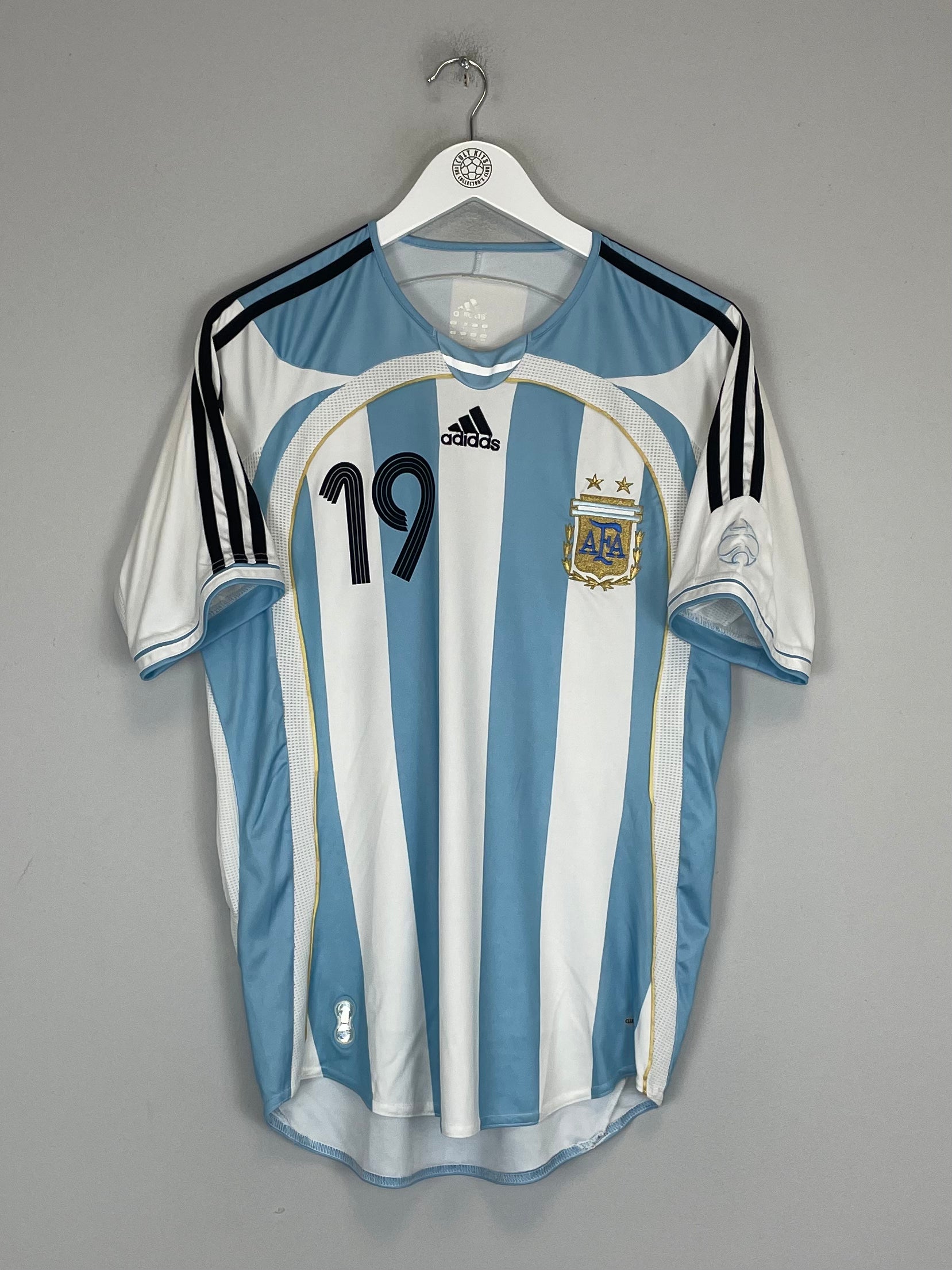 Shop 2006/07 ARGENTINA MESSI #19 HOME SHIRT (S) ADIDAS, classic football shirts, vintage football shirts & retro soccer jerseys at Cult Kits