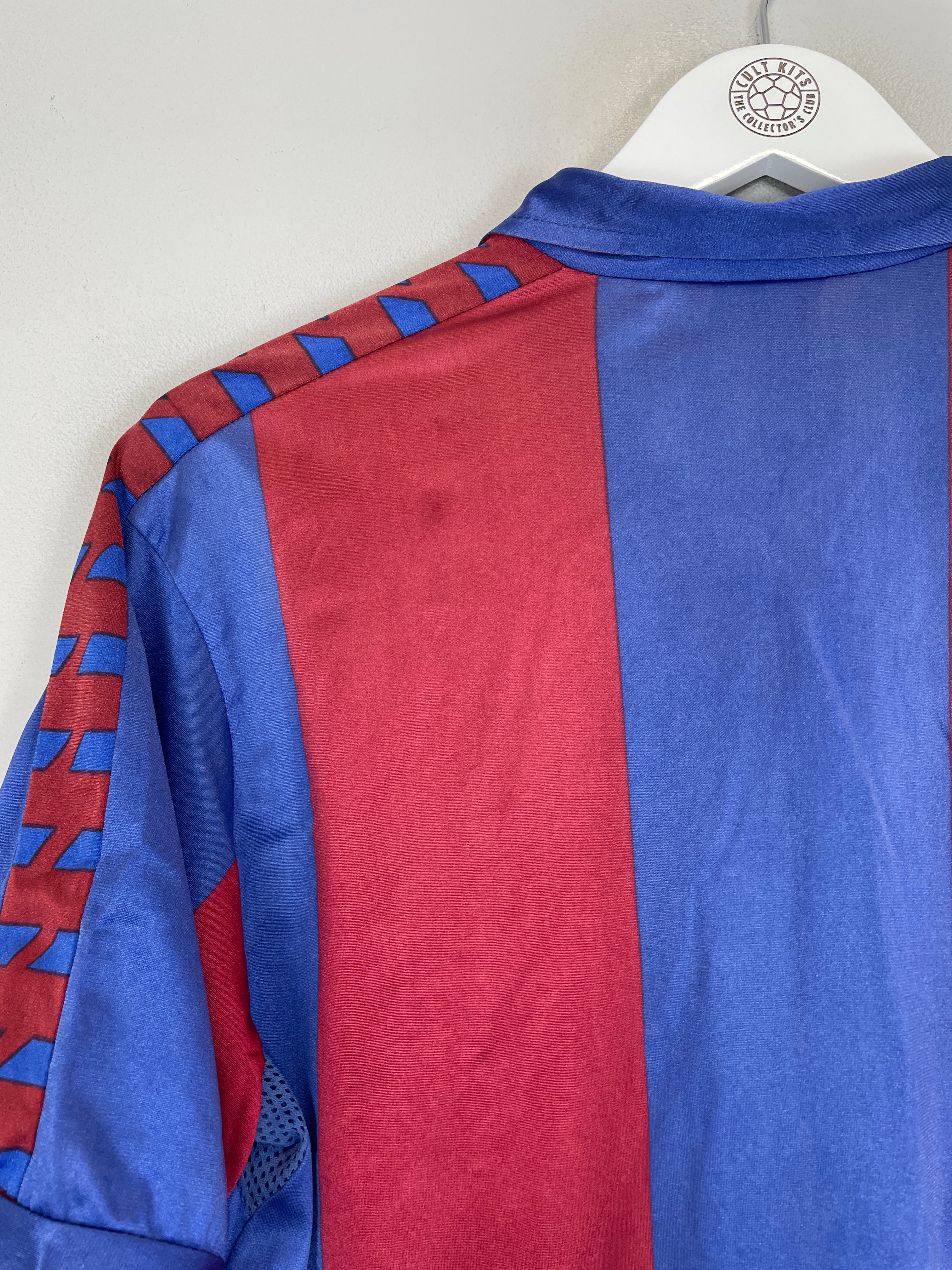Shop 1984/89 BARCELONA HOME SHIRT (M) MEYBA, classic football shirts, vintage football shirts & retro soccer jerseys at Cult Kits