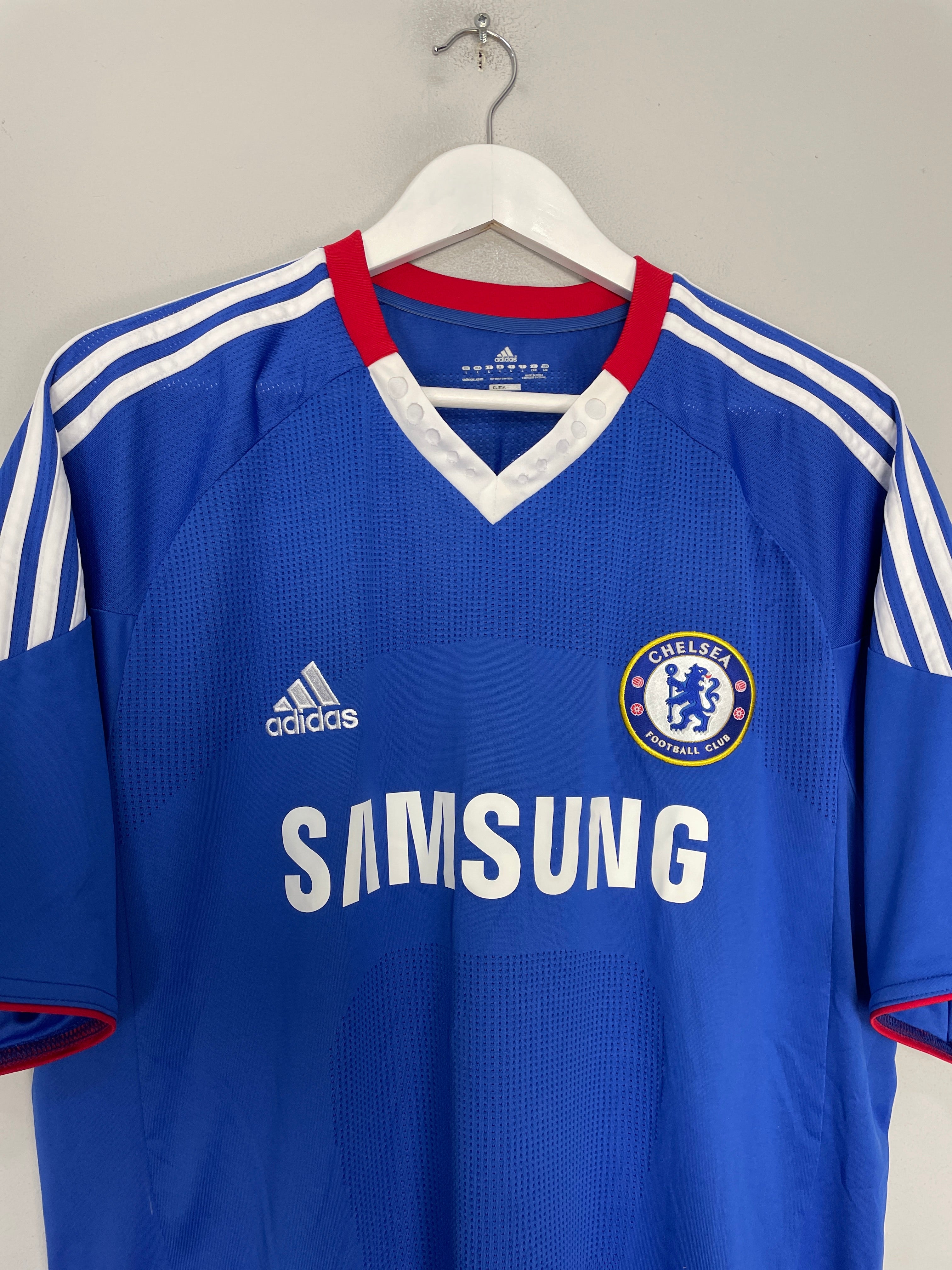 Shop 2010/11 CHELSEA DROGBA #11 HOME SHIRT (L) ADIDAS, classic football shirts, vintage football shirts & retro soccer jerseys at Cult Kits