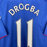 Shop 2010/11 CHELSEA DROGBA #11 HOME SHIRT (L) ADIDAS, classic football shirts, vintage football shirts & retro soccer jerseys at Cult Kits