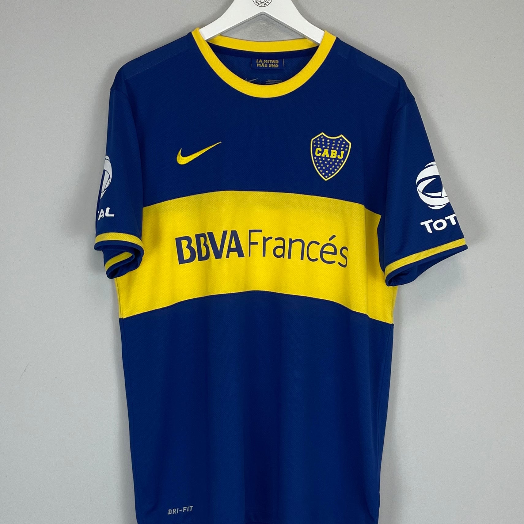 Shop 2013/14 BOCA JUNIORS HOME SHIRT (L) NIKE, classic football shirts, vintage football shirts & retro soccer jerseys at Cult Kits