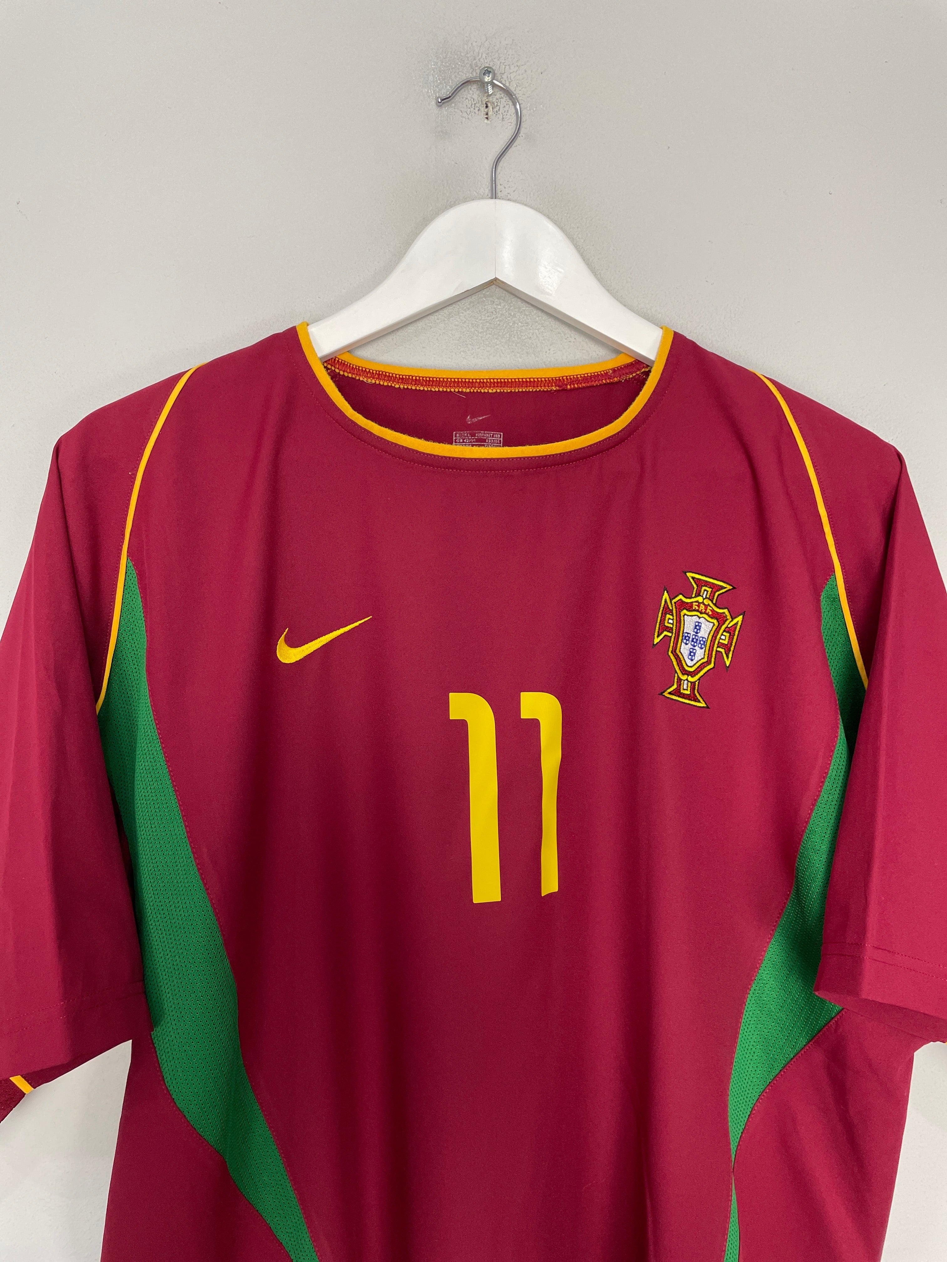 Shop 2002/04 PORTUGAL C.RONALDO #11 HOME SHIRT (L) NIKE, classic football shirts, vintage football shirts & retro soccer jerseys at Cult Kits