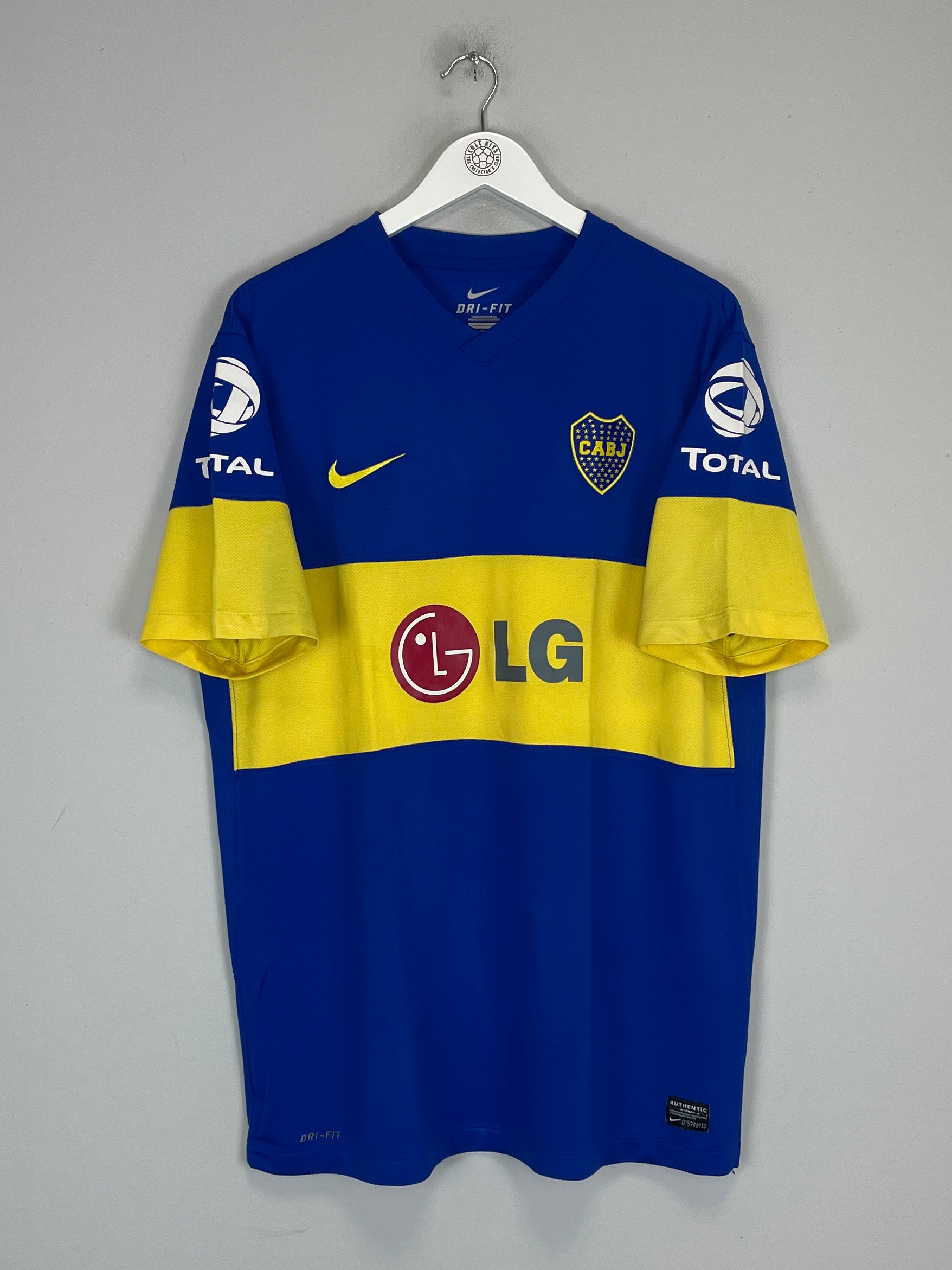 Shop 2011/12 BOCA JUNIORS HOME SHIRT (XL) NIKE, classic football shirts, vintage football shirts & retro soccer jerseys at Cult Kits