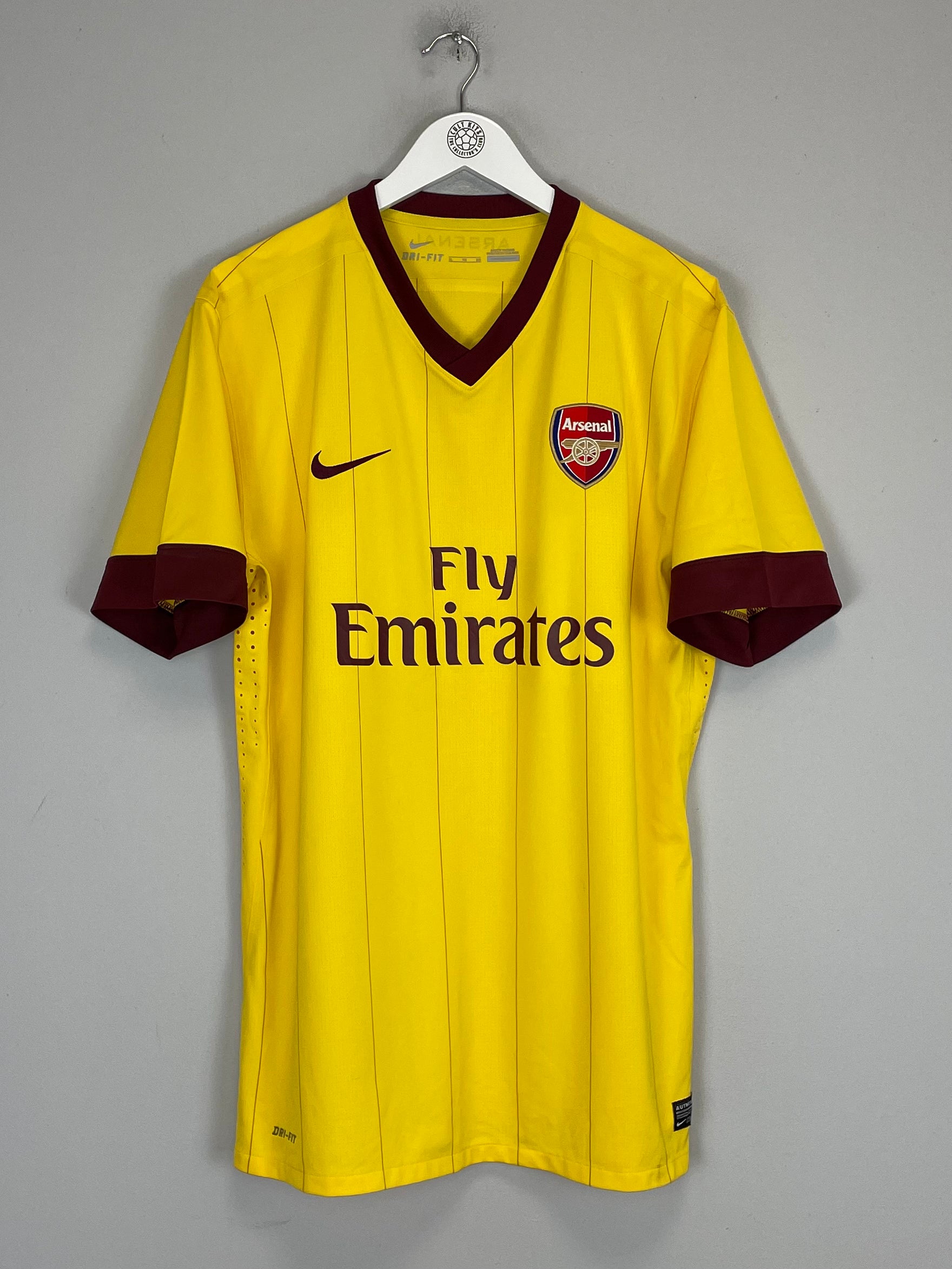 Shop 2010/11 ARSENAL FABREGAS #4 *PLAYER ISSUE* AWAY SHIRT (XL) NIKE, classic football shirts, vintage football shirts & retro soccer jerseys at Cult Kits