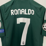 Shop 2012/13 REAL MADRID RONALDO #7 C/L THIRD SHIRT (M) ADIDAS, classic football shirts, vintage football shirts & retro soccer jerseys at Cult Kits
