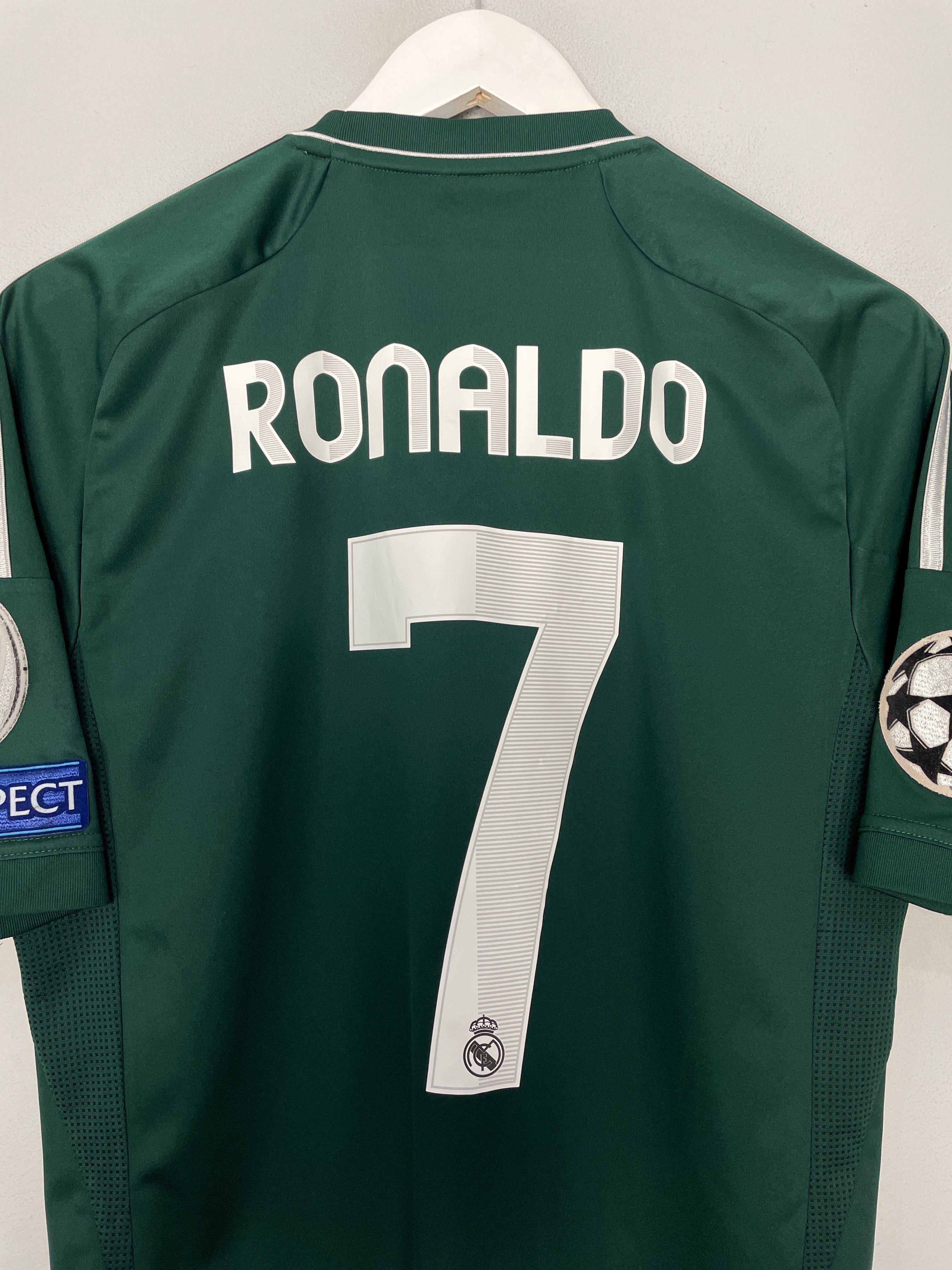 Shop 2012/13 REAL MADRID RONALDO #7 C/L THIRD SHIRT (M) ADIDAS, classic football shirts, vintage football shirts & retro soccer jerseys at Cult Kits