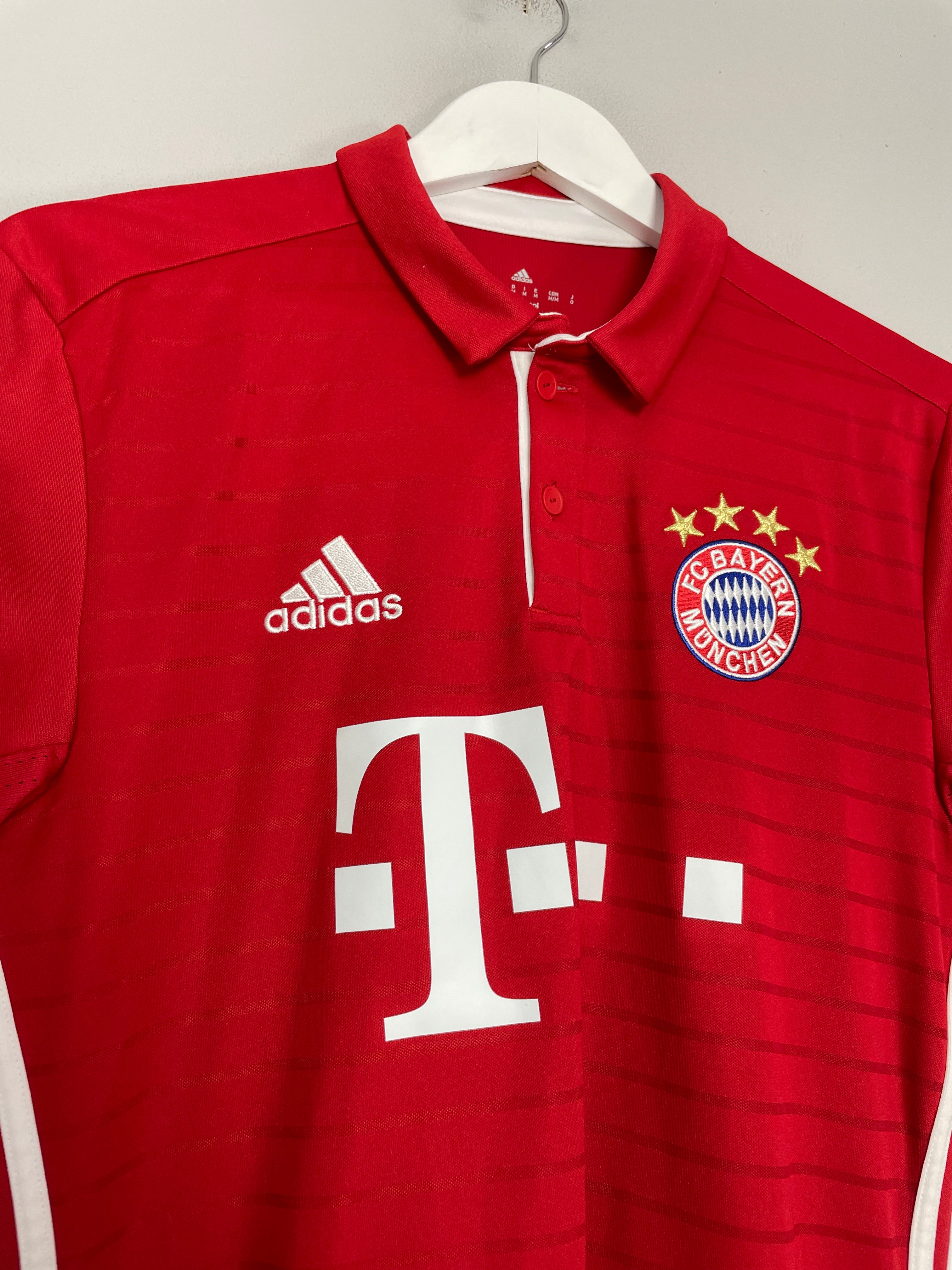 Shop 2016/17 BAYERN MUNICH VIDAL #23 C/L HOME SHIRT (M) ADIDAS, classic football shirts, vintage football shirts & retro soccer jerseys at Cult Kits