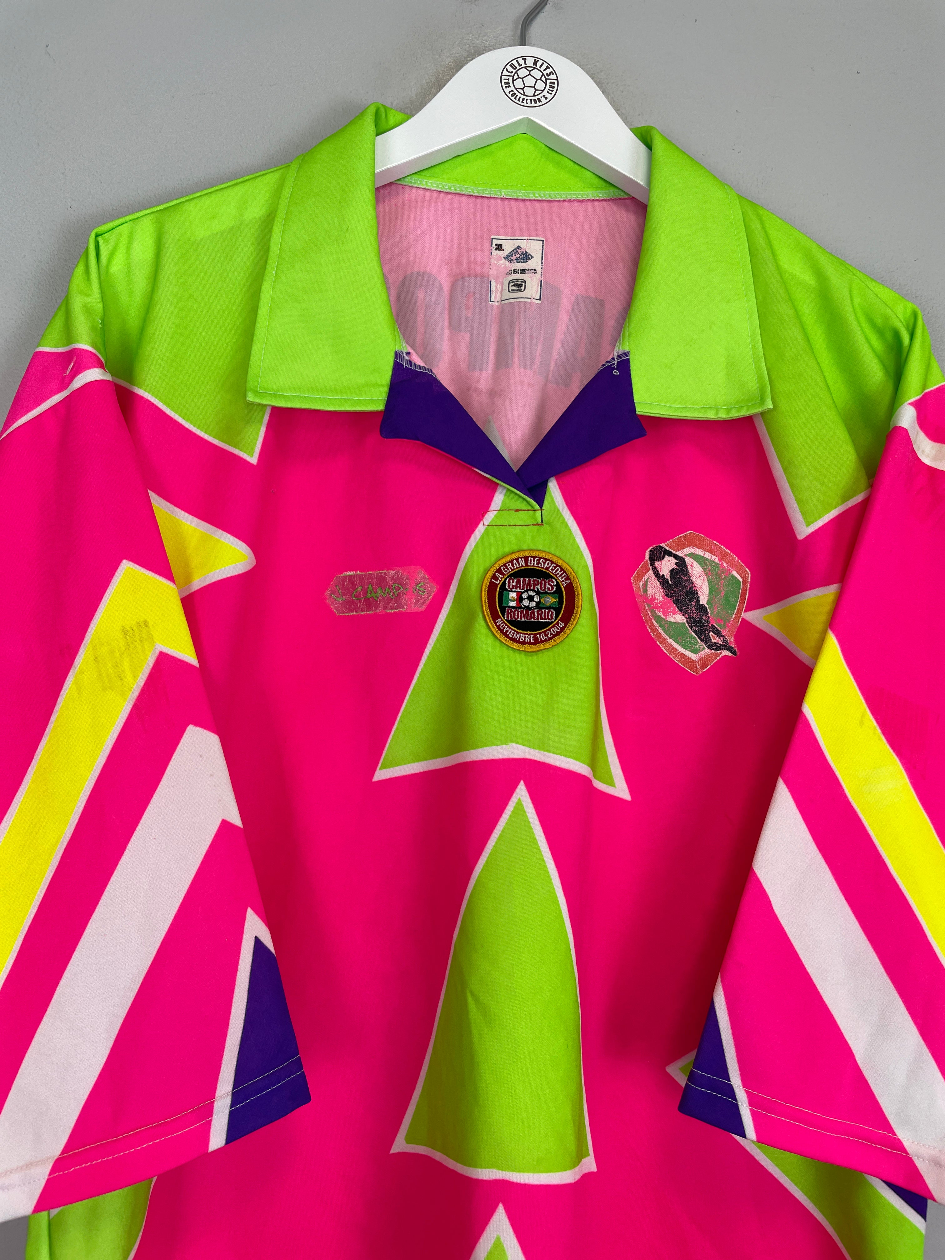 Shop 2004 JORGE CAMPOS #1 'ROMARIO FAREWELL MATCH' *SIGNED* SHIRT (XL), classic football shirts, vintage football shirts & retro soccer jerseys at Cult Kits