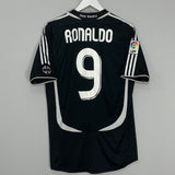 2006/07 REAL MADRID RONALDO #9 AWAY SHIRT (M) ADIDAS