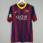 Shop 2013/14 BARCELONA MESSI #10 HOME SHIRT (S) NIKE, classic football shirts, vintage football shirts & retro soccer jerseys at Cult Kits
