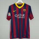 Shop 2013/14 BARCELONA MESSI #10 HOME SHIRT (S) NIKE, classic football shirts, vintage football shirts & retro soccer jerseys at Cult Kits
