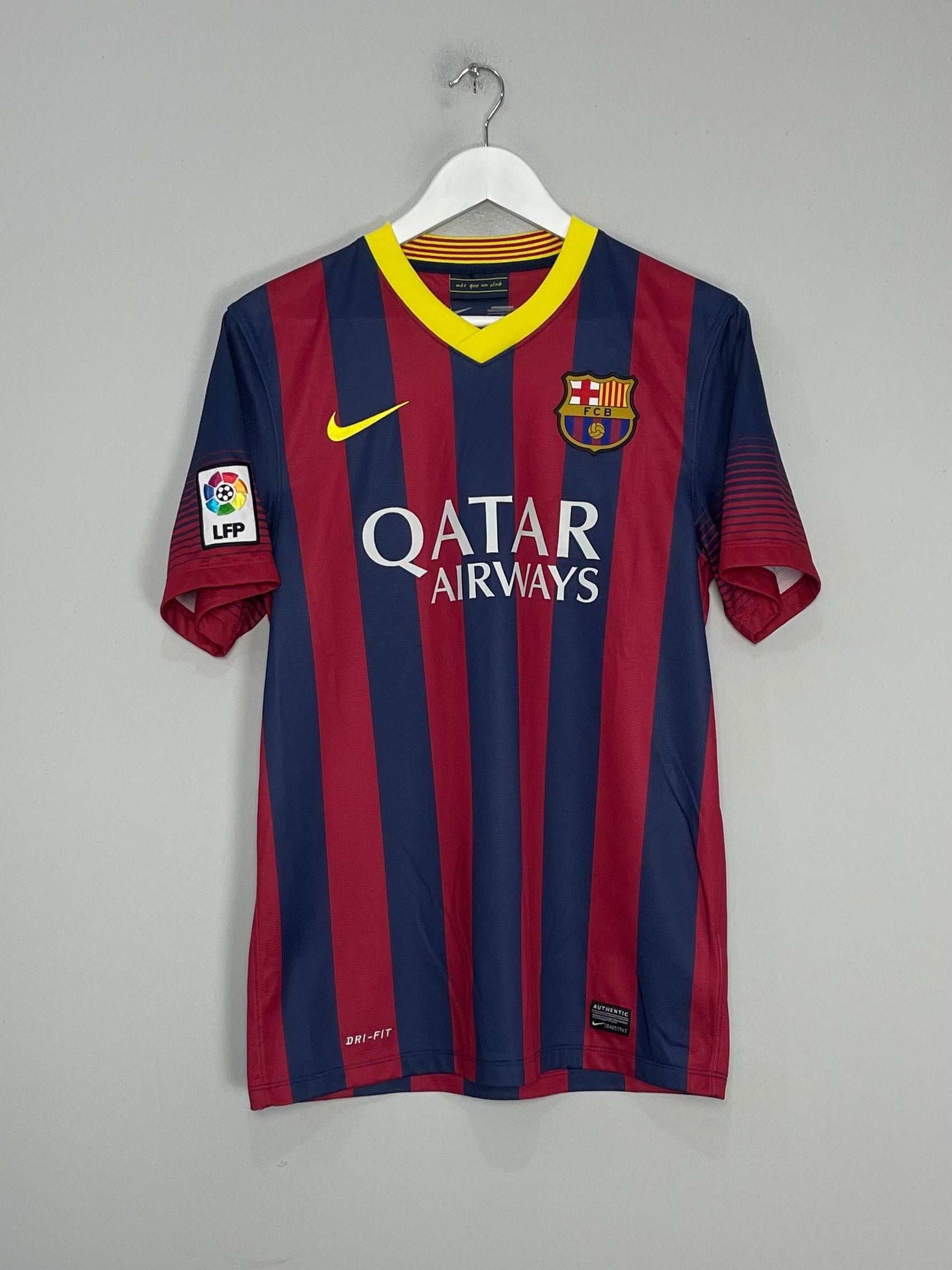 Shop 2013/14 BARCELONA MESSI #10 HOME SHIRT (S) NIKE, classic football shirts, vintage football shirts & retro soccer jerseys at Cult Kits