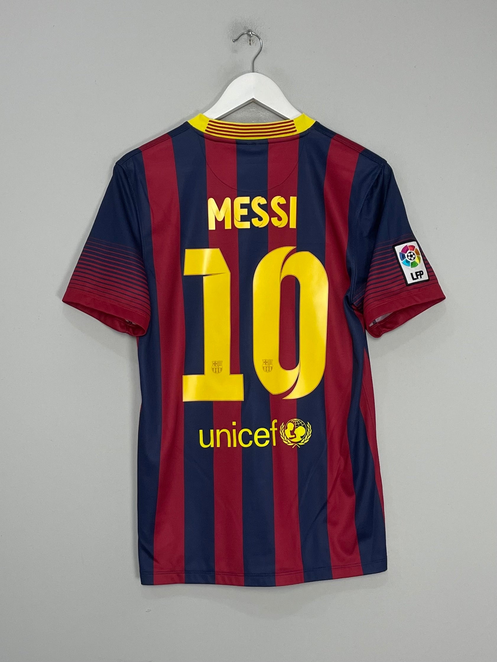 Shop 2013/14 BARCELONA MESSI #10 HOME SHIRT (S) NIKE, classic football shirts, vintage football shirts & retro soccer jerseys at Cult Kits