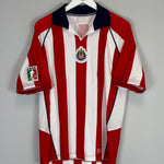 Shop 2003/04 CHIVAS GUADALAJARA HOME SHIRT (M) REEBOK, classic football shirts, vintage football shirts & retro soccer jerseys at Cult Kits