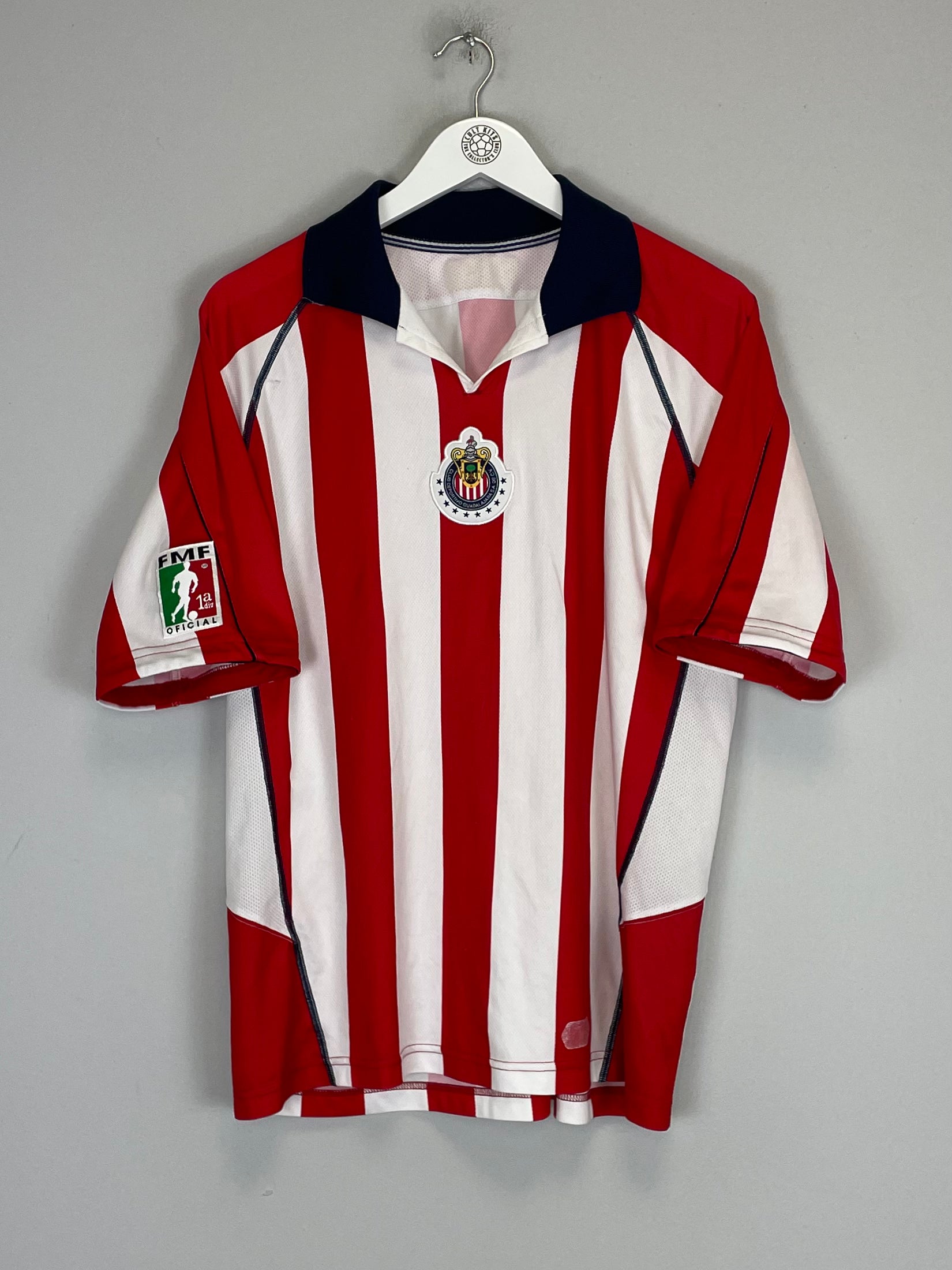 Shop 2003/04 CHIVAS GUADALAJARA HOME SHIRT (M) REEBOK, classic football shirts, vintage football shirts & retro soccer jerseys at Cult Kits