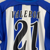 2002/03 DEPORTIVO LA CORUNA VALERON #21 HOME SHIRT (L) JOMA