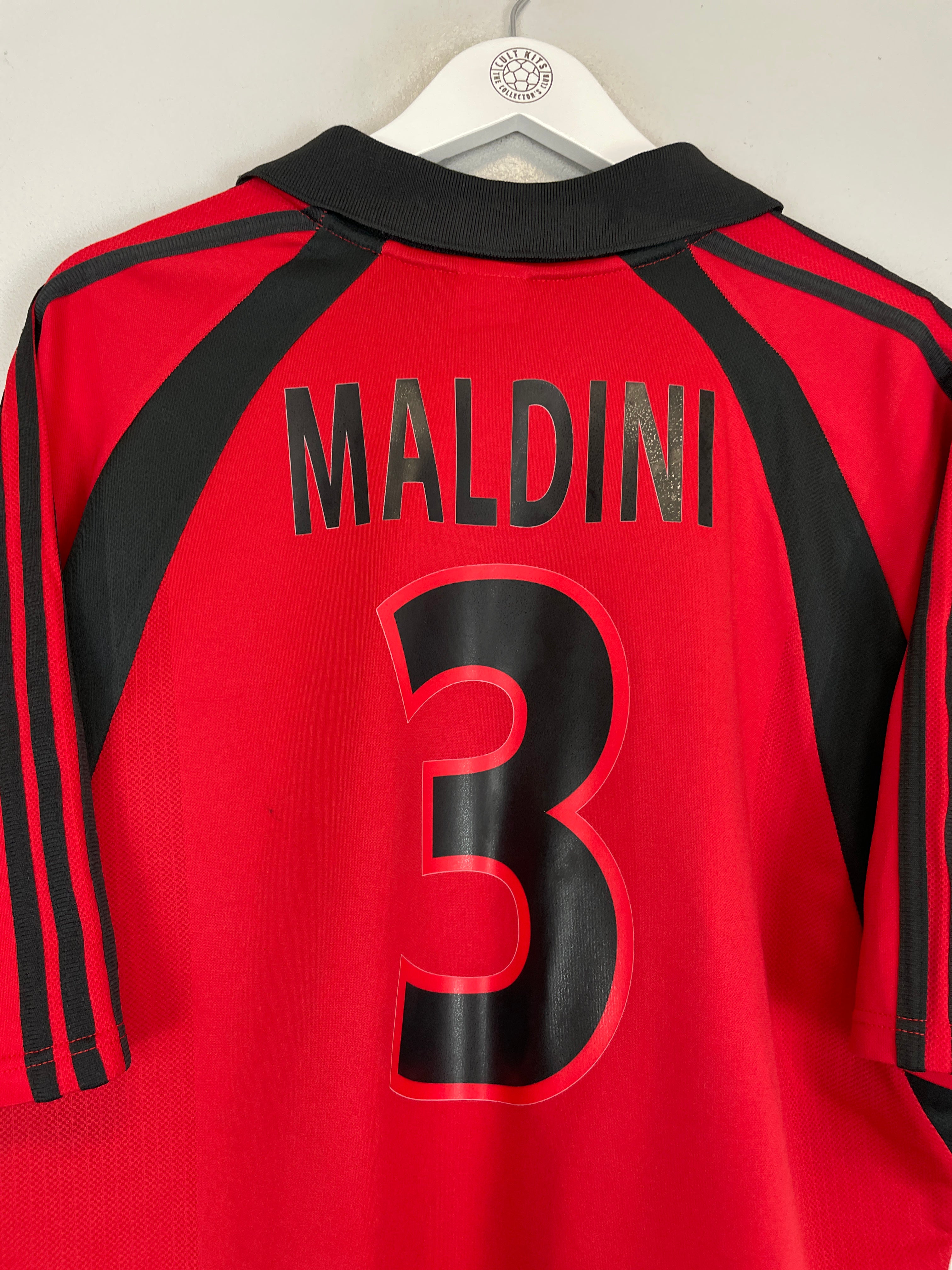 Shop 2001/02 AC MILAN MALDINI #3 THIRD SHIRT (XL) ADIDAS, classic football shirts, vintage football shirts & retro soccer jerseys at Cult Kits