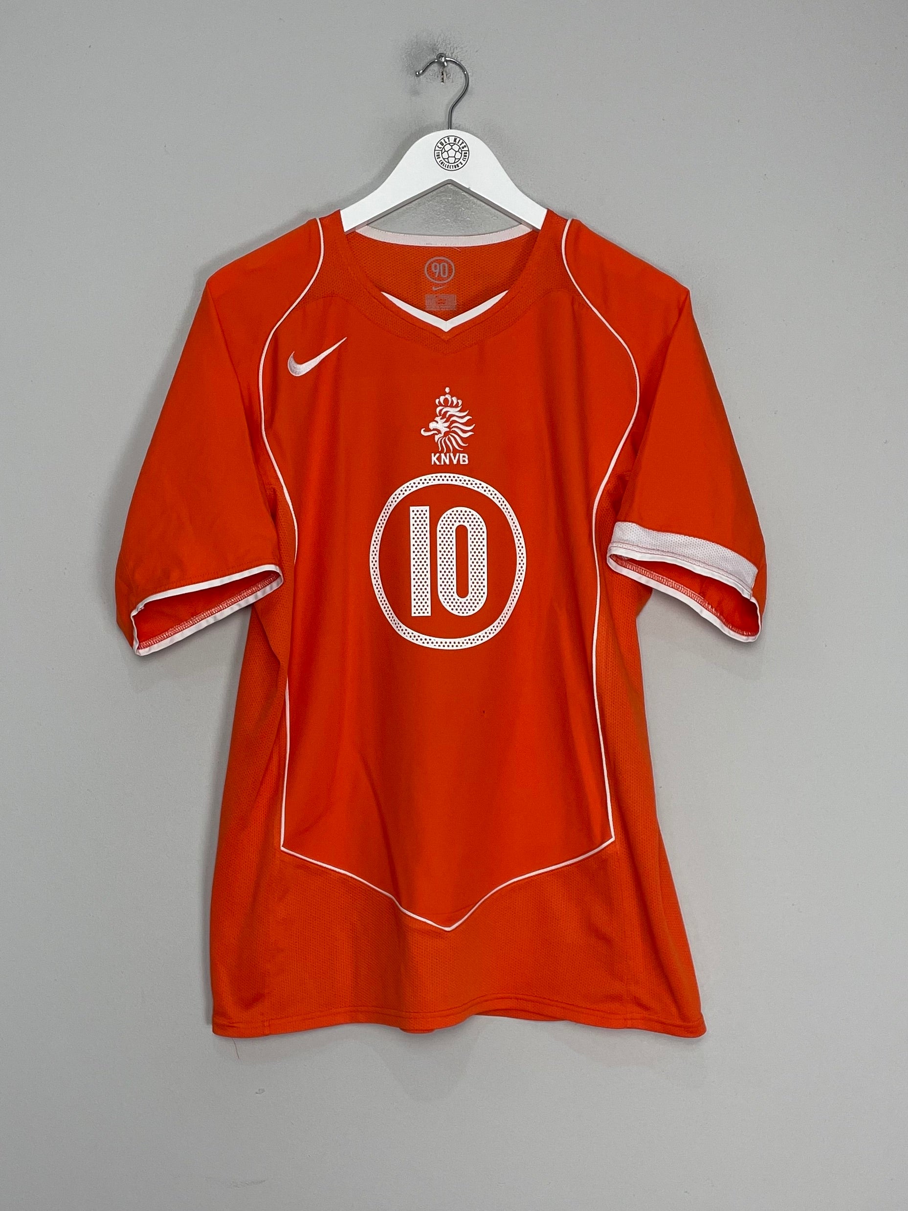 Shop 2004/06 NETHERLANDS V.NISTELROOY #10 HOME SHIRT (M) NIKE, classic football shirts, vintage football shirts & retro soccer jerseys at Cult Kits