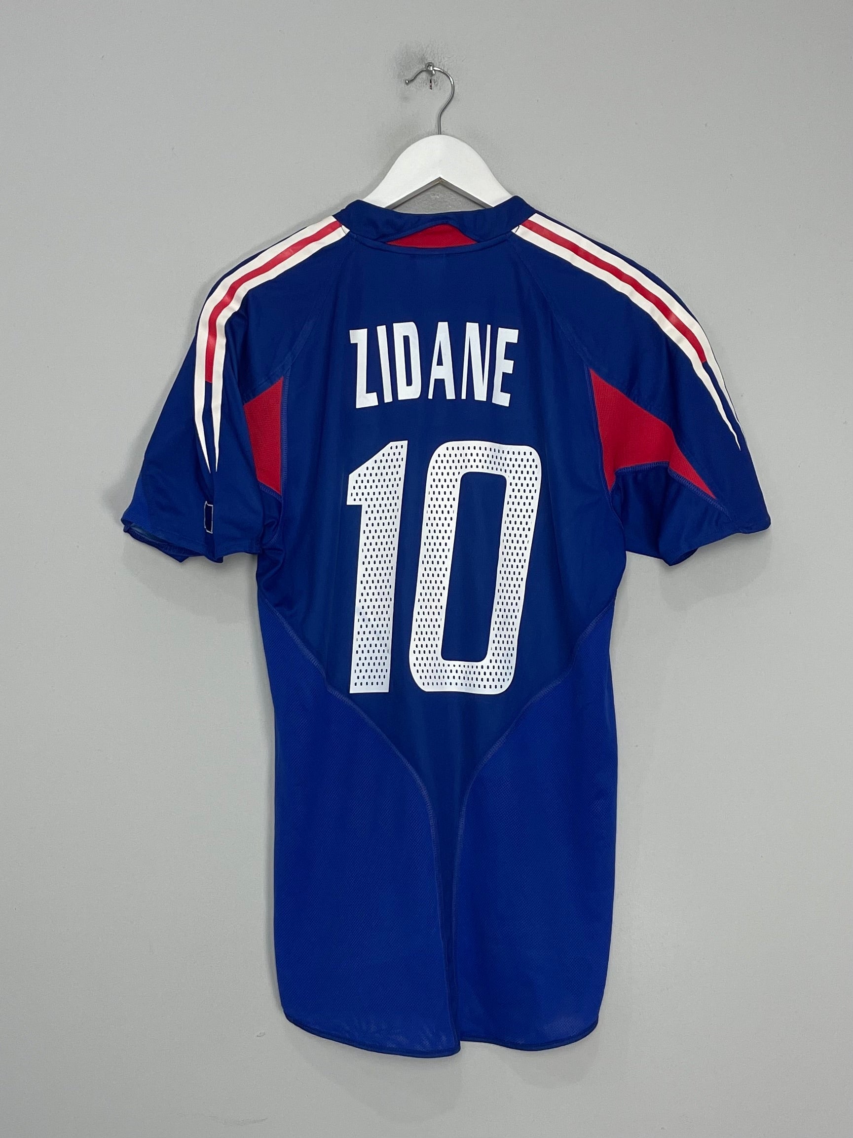 Shop 2004/06 FRANCE ZIDANE #10 HOME SHIRT (S) ADIDAS, classic football shirts, vintage football shirts & retro soccer jerseys at Cult Kits