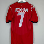 Shop 2004/06 ENGLAND BECKHAM #7 AWAY SHIRT (L) UMBRO, classic football shirts, vintage football shirts & retro soccer jerseys at Cult Kits