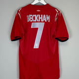 Shop 2004/06 ENGLAND BECKHAM #7 AWAY SHIRT (L) UMBRO, classic football shirts, vintage football shirts & retro soccer jerseys at Cult Kits