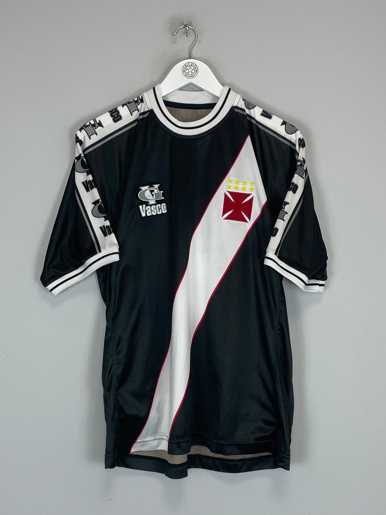 Shop 2001/02 VASCO DA GAMA #10 AWAY SHIRT (M) OM, classic football shirts, vintage football shirts & retro soccer jerseys at Cult Kits