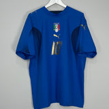 Shop 2006 ITALY TOTTI #10 HOME SHIRT (XL) PUMA, classic football shirts, vintage football shirts & retro soccer jerseys at Cult Kits