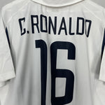 Shop 2002/04 PORTUGAL C.RONALDO #16 AWAY SHIRT (L) NIKE, classic football shirts, vintage football shirts & retro soccer jerseys at Cult Kits