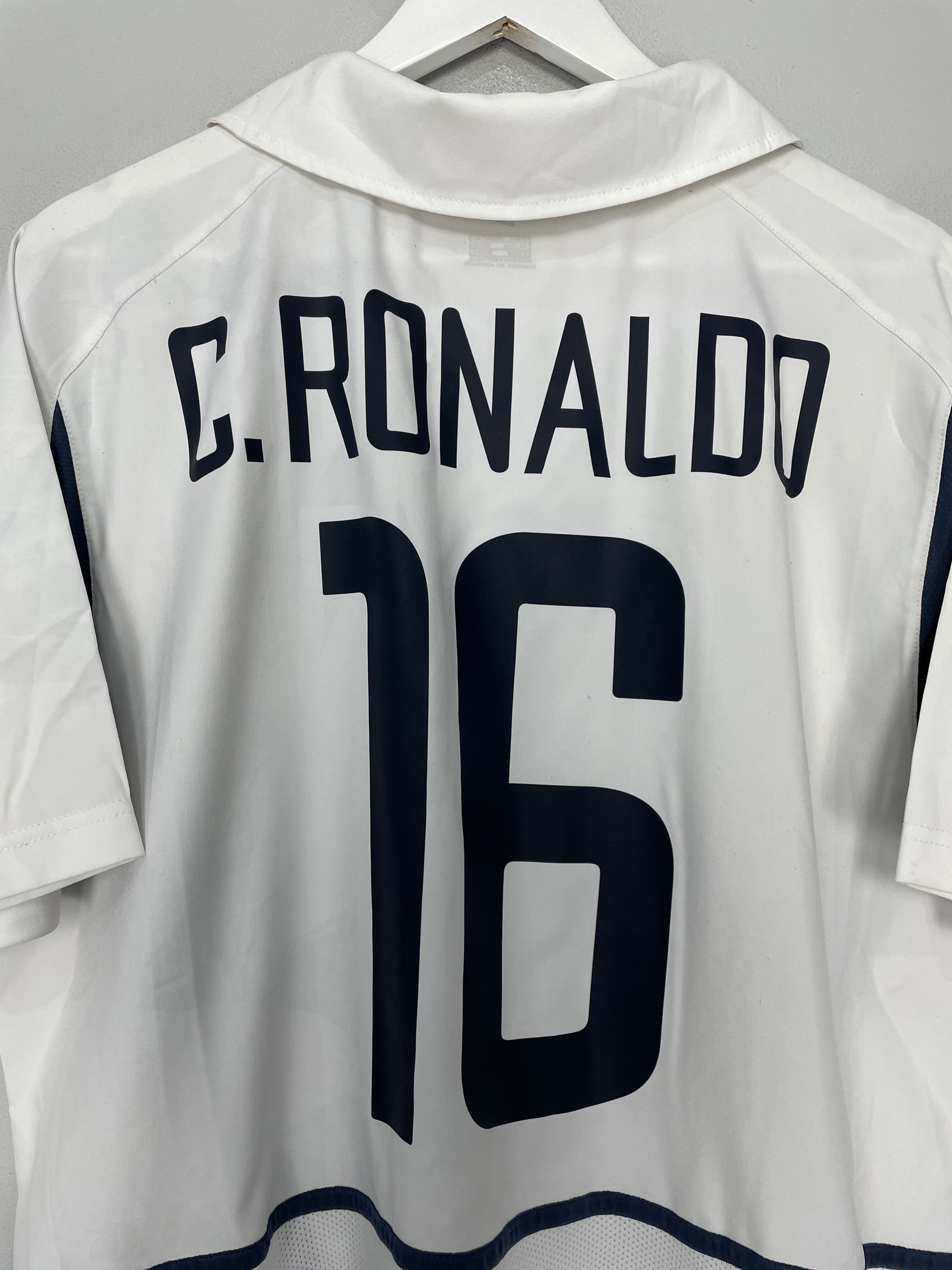 Shop 2002/04 PORTUGAL C.RONALDO #16 AWAY SHIRT (L) NIKE, classic football shirts, vintage football shirts & retro soccer jerseys at Cult Kits