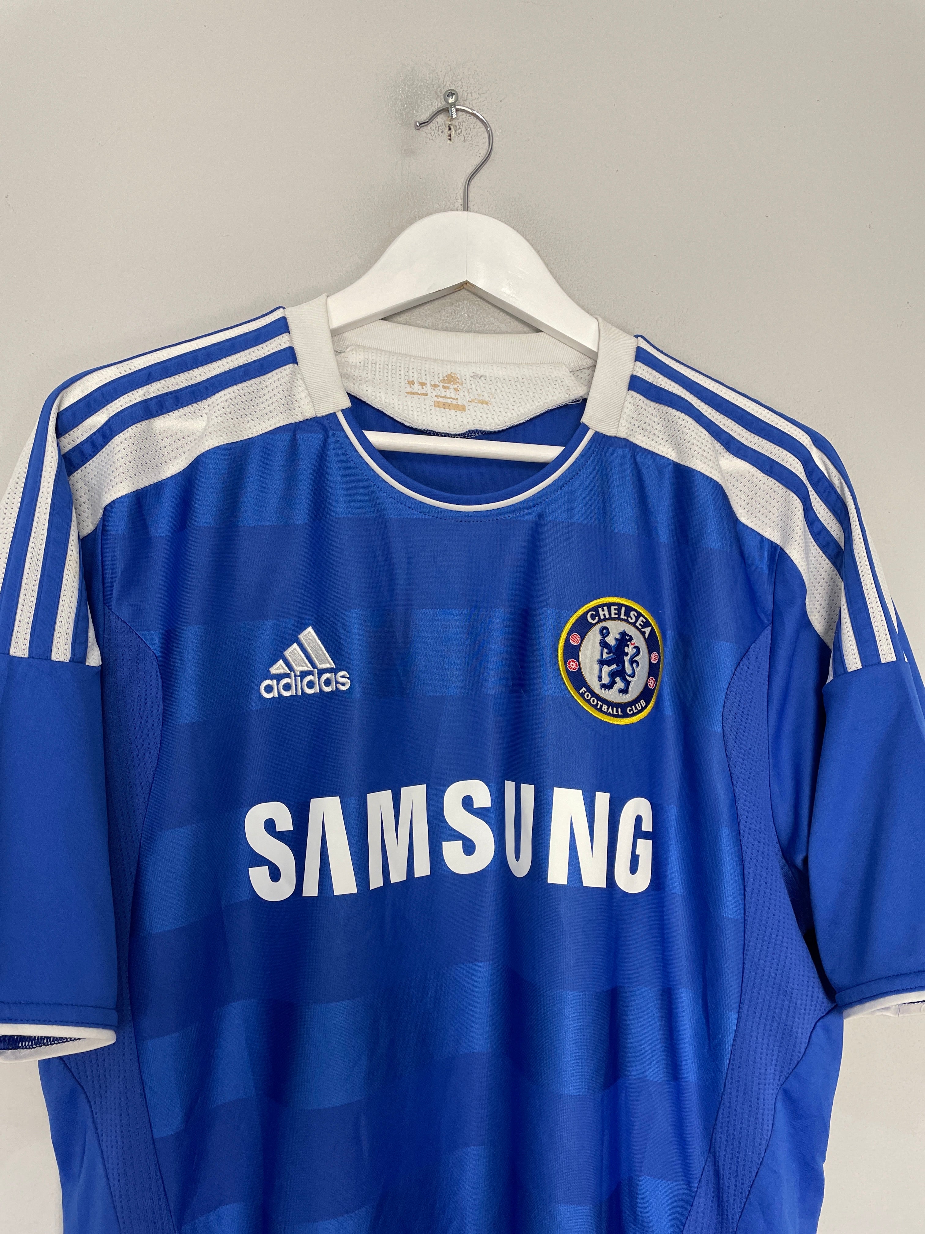 Shop 2011/12 CHELSEA DROGBA #11 HOME SHIRT (L) ADIDAS, classic football shirts, vintage football shirts & retro soccer jerseys at Cult Kits