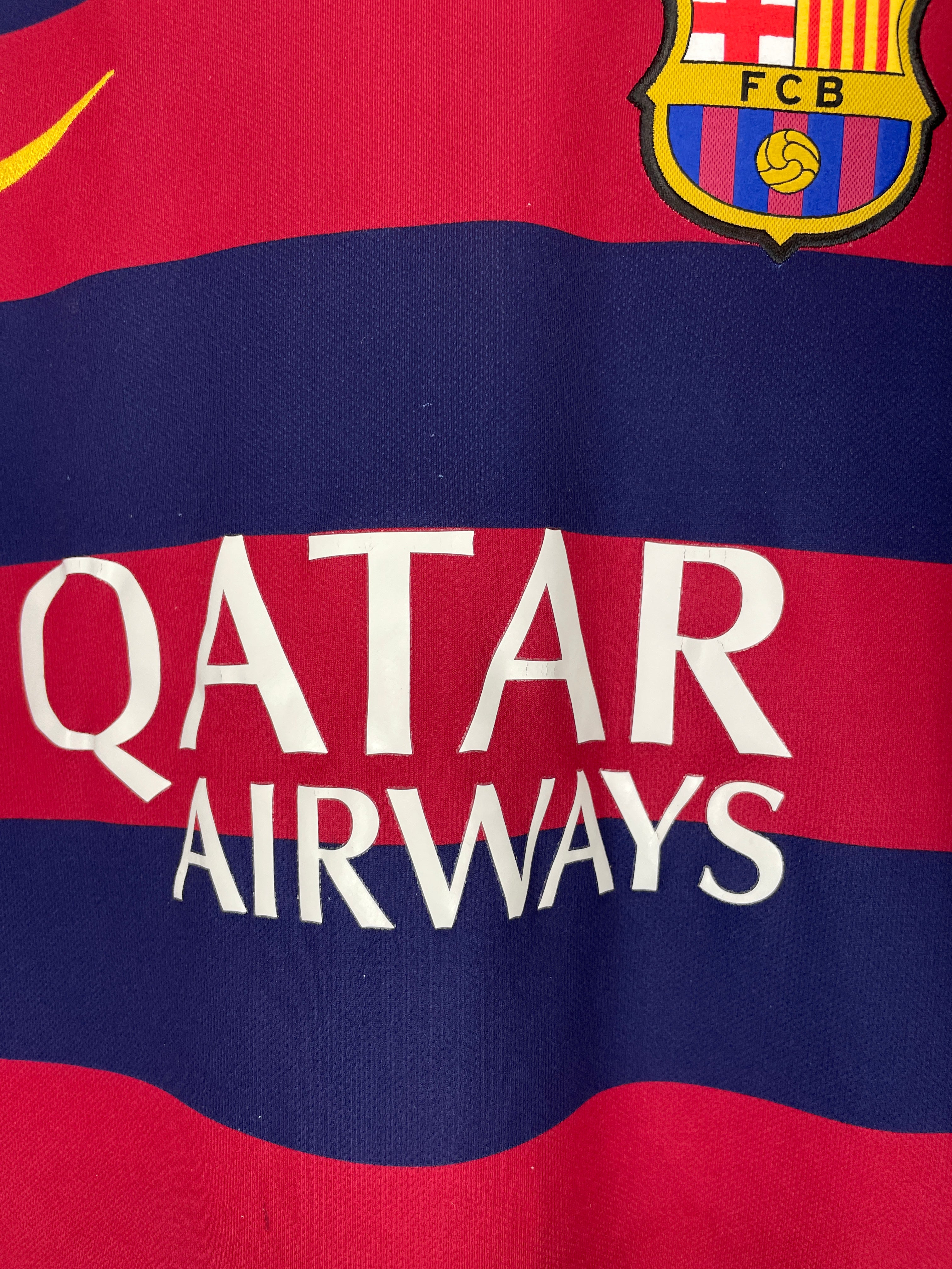 Shop 2015/16 BARCELONA NEYMAR JR #11 HOME SHIRT (L) NIKE, classic football shirts, vintage football shirts & retro soccer jerseys at Cult Kits