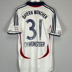 Shop 2006/07 BAYERN MUNICH SCHWEINSTEIGER #31 AWAY SHIRT (M) ADIDAS, classic football shirts, vintage football shirts & retro soccer jerseys at Cult Kits