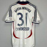 Shop 2006/07 BAYERN MUNICH SCHWEINSTEIGER #31 AWAY SHIRT (M) ADIDAS, classic football shirts, vintage football shirts & retro soccer jerseys at Cult Kits