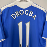 Shop 2011/12 CHELSEA DROGBA #11 HOME SHIRT (L) ADIDAS, classic football shirts, vintage football shirts & retro soccer jerseys at Cult Kits