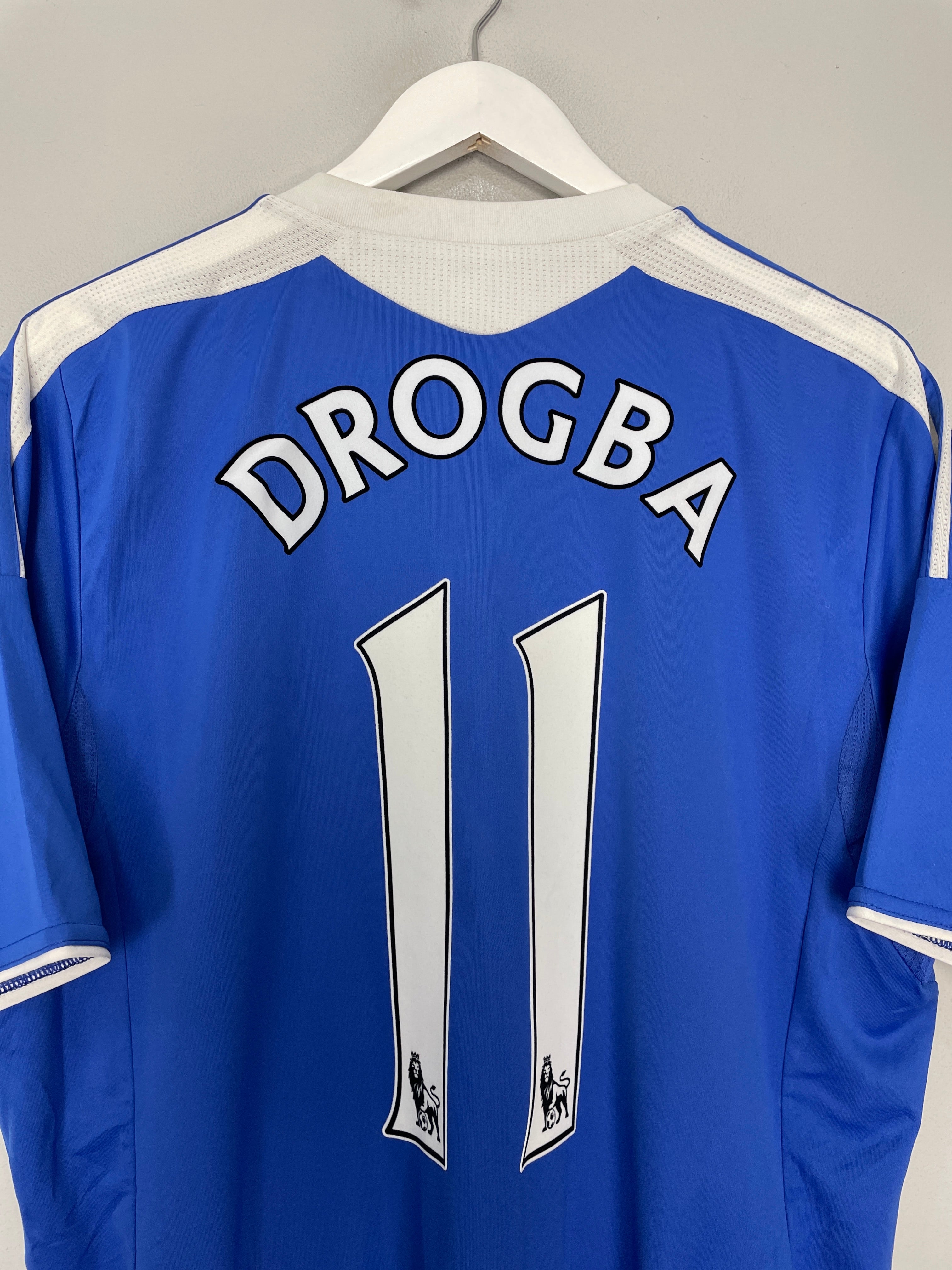 Shop 2011/12 CHELSEA DROGBA #11 HOME SHIRT (L) ADIDAS, classic football shirts, vintage football shirts & retro soccer jerseys at Cult Kits