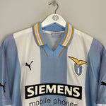 Shop 1999/00 LAZIO SALAS #9 HOME SHIRT (M) PUMA, classic football shirts, vintage football shirts & retro soccer jerseys at Cult Kits