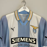Shop 1999/00 LAZIO SALAS #9 HOME SHIRT (M) PUMA, classic football shirts, vintage football shirts & retro soccer jerseys at Cult Kits