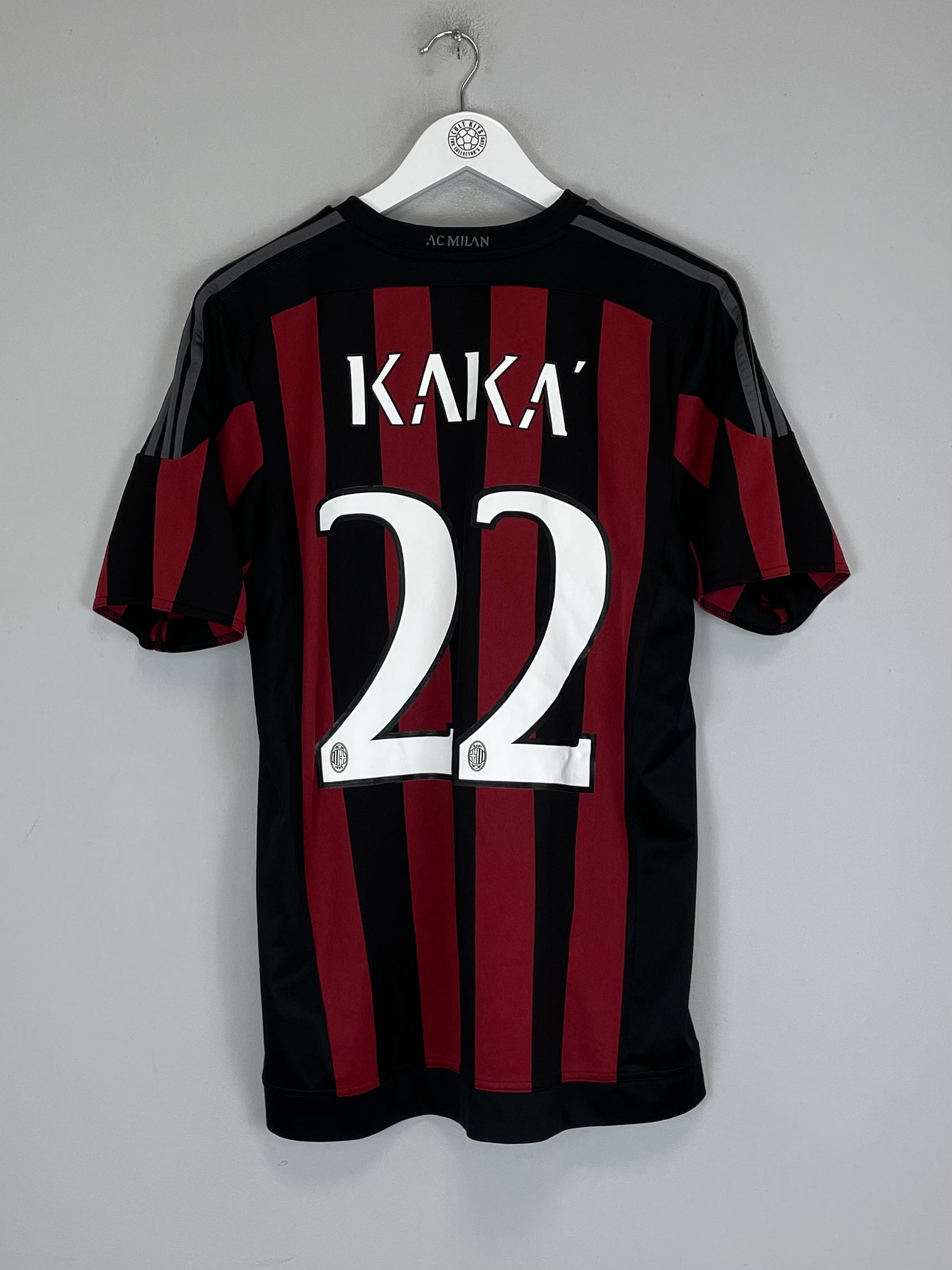 Shop 2015/16 AC MILAN KAKA #22 HOME SHIRT (L) ADIDAS, classic football shirts, vintage football shirts & retro soccer jerseys at Cult Kits