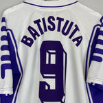 Shop 1999/00 FIORENTINA BATISTUTA #9 AWAY SHIRT (XL) FILA, classic football shirts, vintage football shirts & retro soccer jerseys at Cult Kits