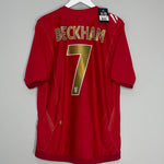 Shop 2006/08 ENGLAND BECKHAM #7 *BNWT* AWAY SHIRT (L) UMBRO, classic football shirts, vintage football shirts & retro soccer jerseys at Cult Kits