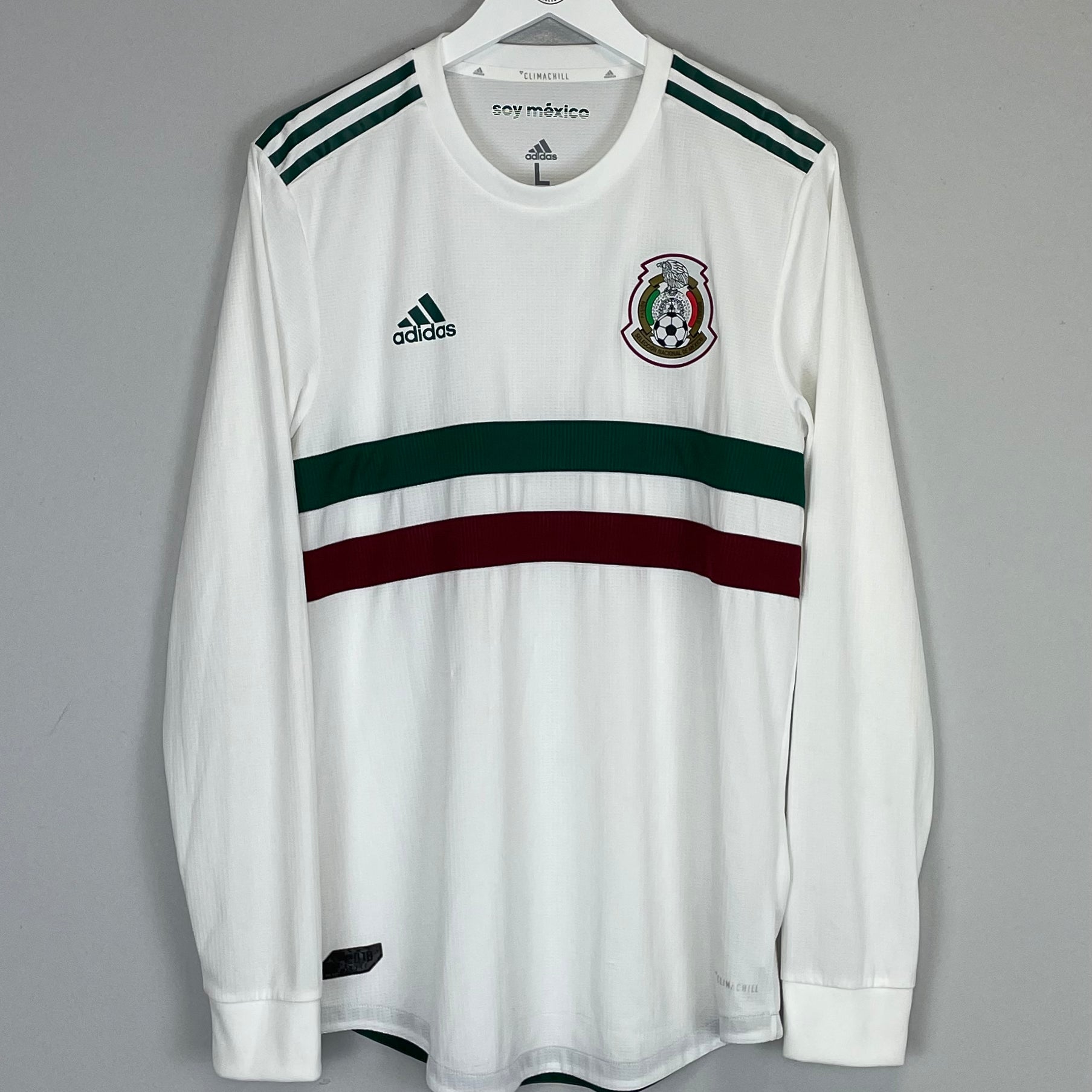 Shop 2018/19 MEXICO *AUTHENTIC* L/S AWAY SHIRT (L) ADIDAS, classic football shirts, vintage football shirts & retro soccer jerseys at Cult Kits