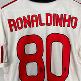 Shop 2010/11 AC MILAN RONALDINHO #80 AWAY SHIRT (M) ADIDAS, classic football shirts, vintage football shirts & retro soccer jerseys at Cult Kits