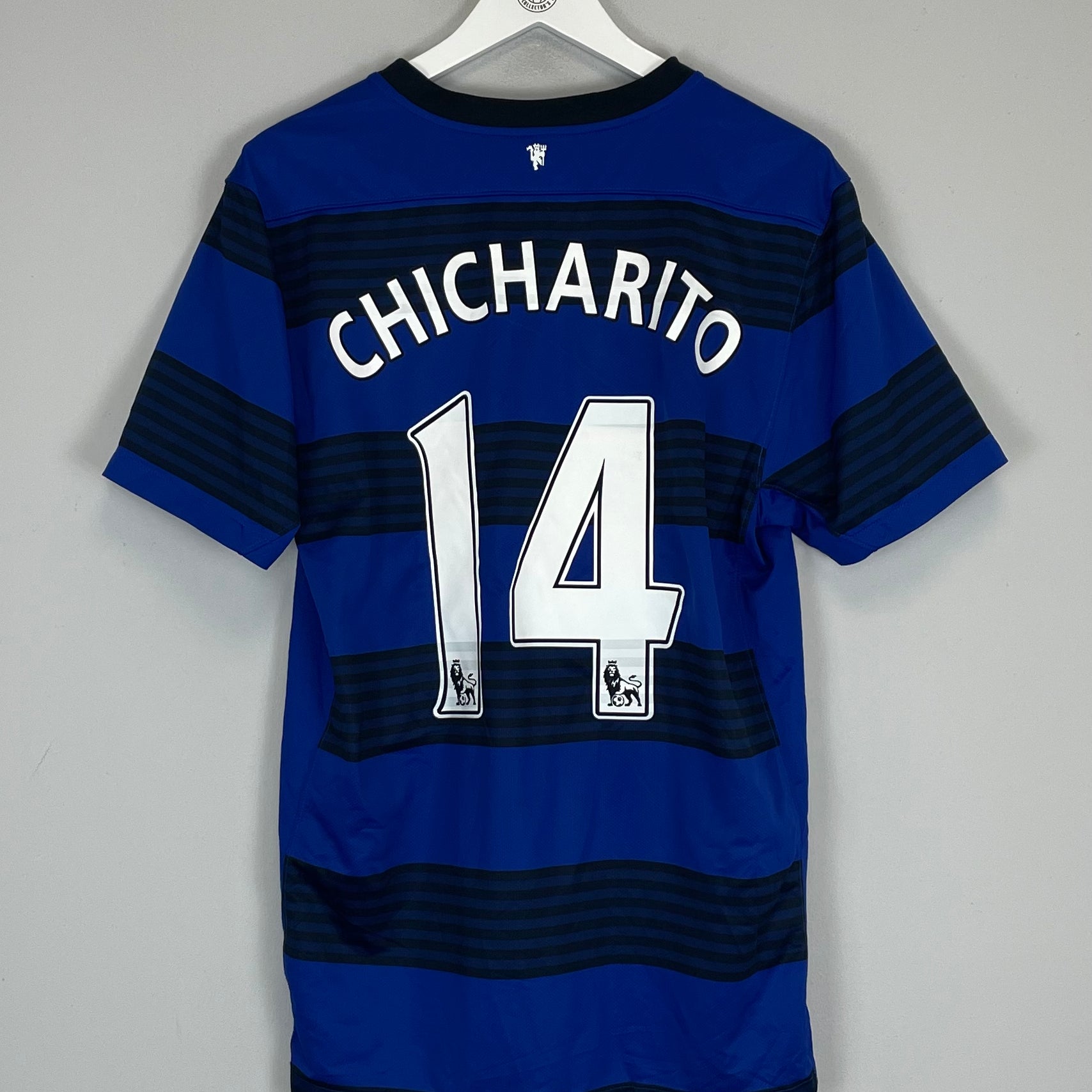 Shop 2012/13 MANCHESTER UNITED CHICHARITO #14 AWAY SHIRT (L) NIKE, classic football shirts, vintage football shirts & retro soccer jerseys at Cult Kits