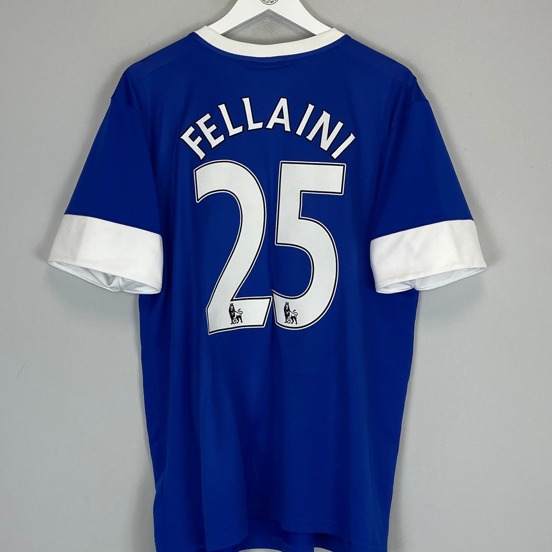 Shop 2012/13 EVERTON FELLAINI #25 HOME SHIRT (XL) NIKE, classic football shirts, vintage football shirts & retro soccer jerseys at Cult Kits