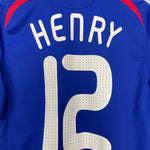 Shop 2007/08 FRANCE HENRY #12 HOME SHIRT (M) ADIDAS, classic football shirts, vintage football shirts & retro soccer jerseys at Cult Kits