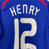 Shop 2007/08 FRANCE HENRY #12 HOME SHIRT (M) ADIDAS, classic football shirts, vintage football shirts & retro soccer jerseys at Cult Kits