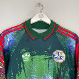 1992/93 FC LUZERN #1 *MATCH WORN* GK SHIRT (M) ADIDAS