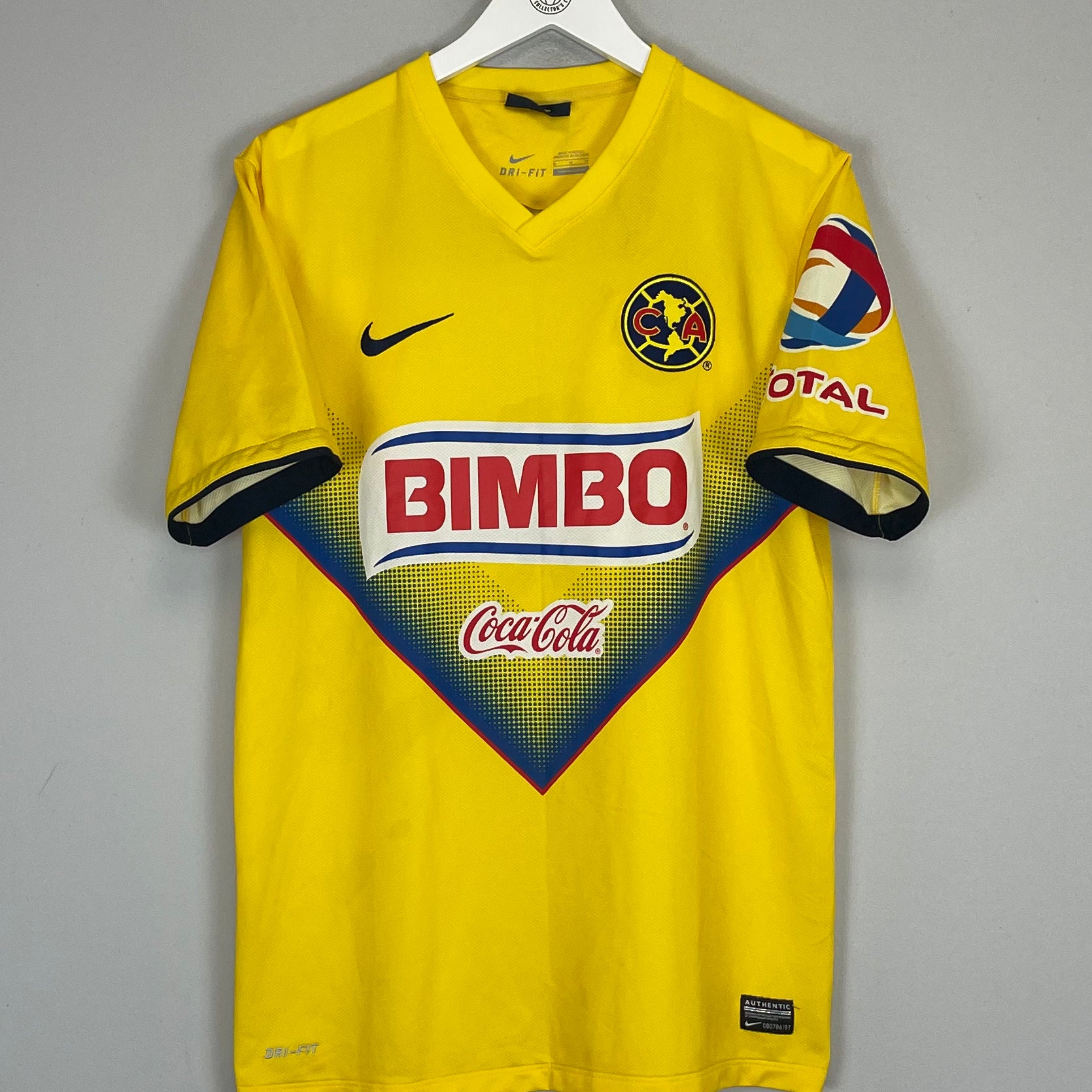 Shop 2013/14 CLUB AMERICA HOME SHIRT (M) NIKE, classic football shirts, vintage football shirts & retro soccer jerseys at Cult Kits