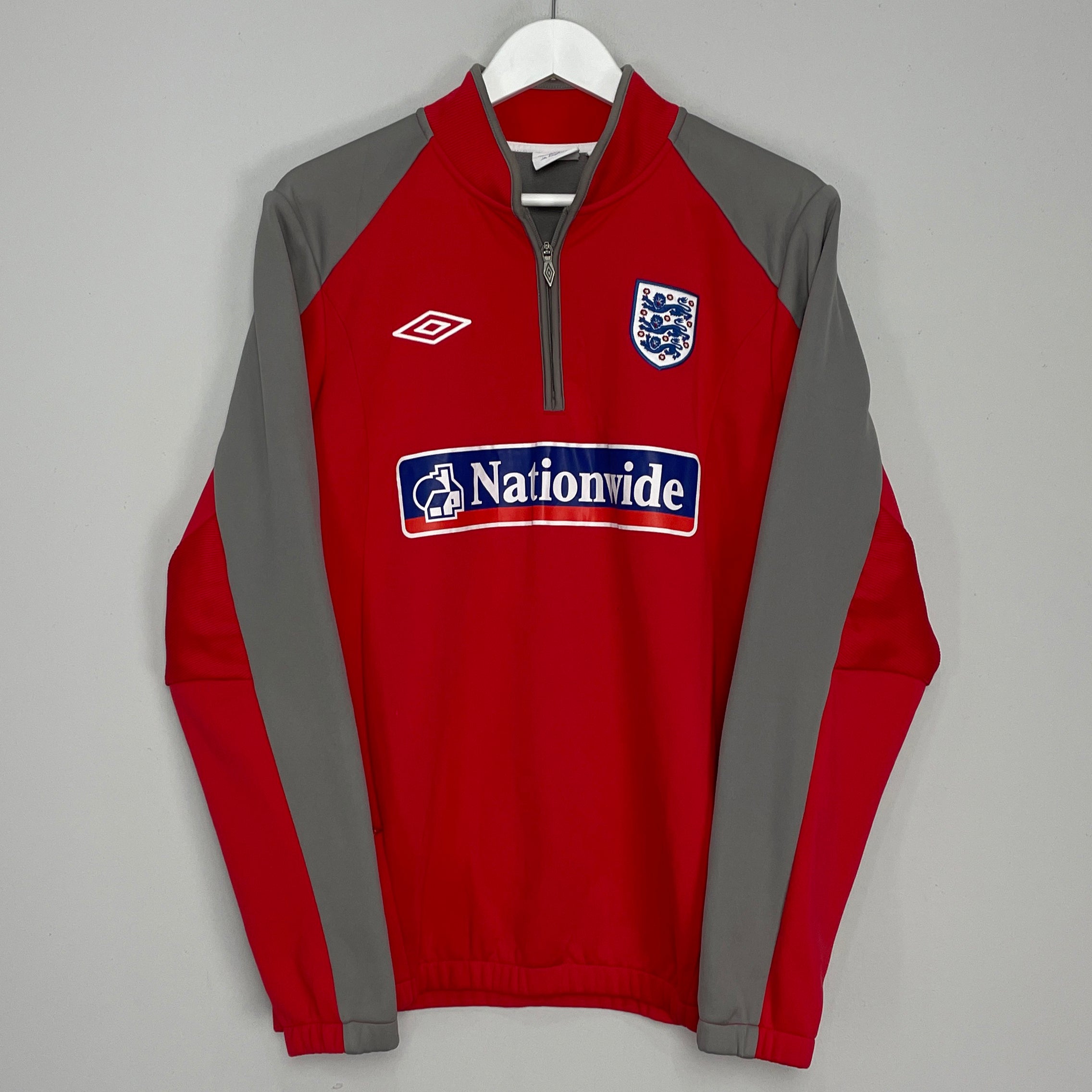 Shop 2009/10 ENGLAND 1/4 ZIP DRILL TOP (L) UMBRO, classic football shirts, vintage football shirts & retro soccer jerseys at Cult Kits