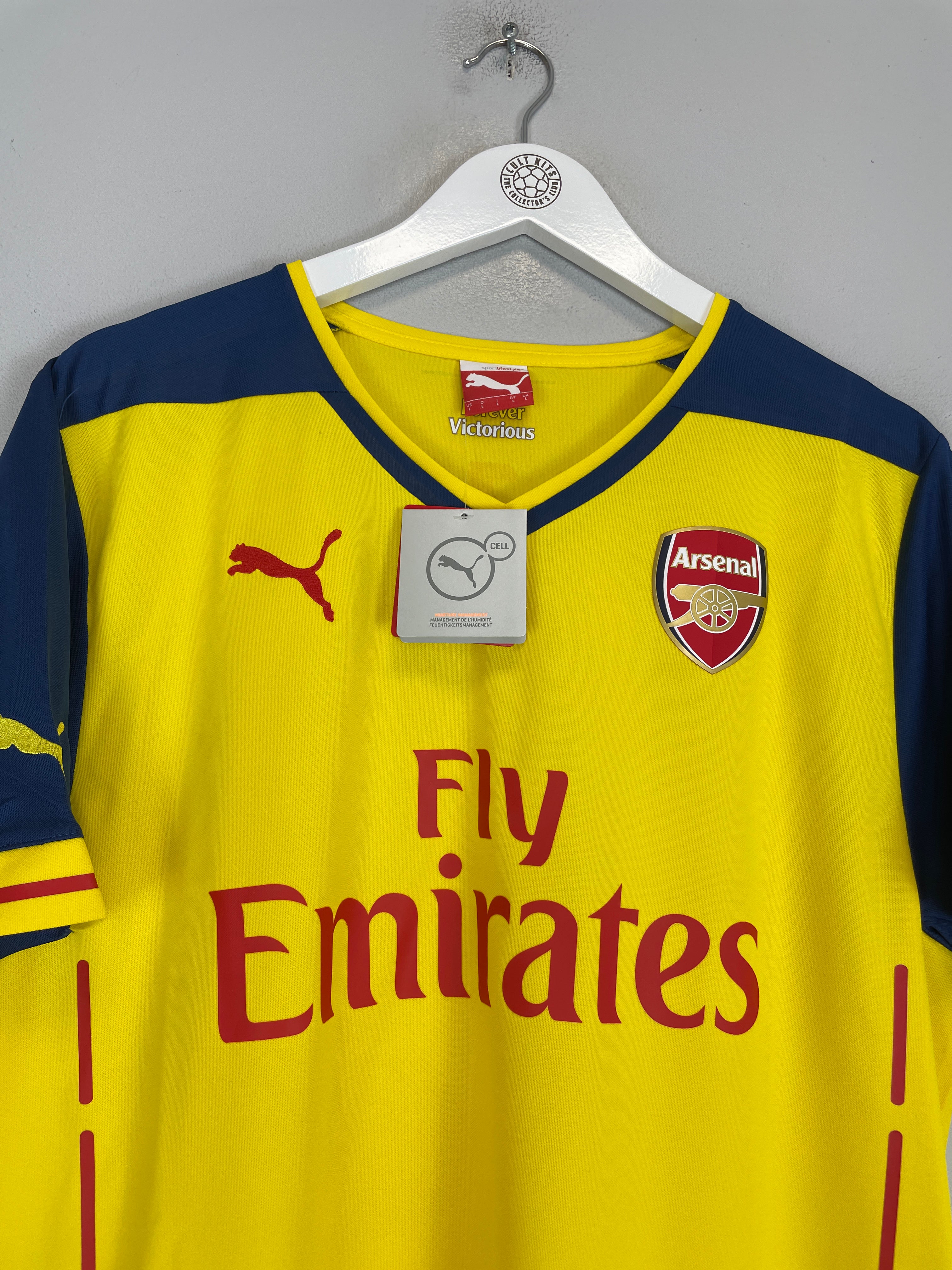 Shop 2014/15 ARSENAL CAZORLA #19 *BNWT* AWAY SHIRT (L) PUMA, classic football shirts, vintage football shirts & retro soccer jerseys at Cult Kits